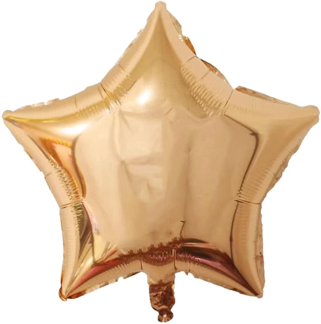 18" Champaign Gold Foil Star Balloon