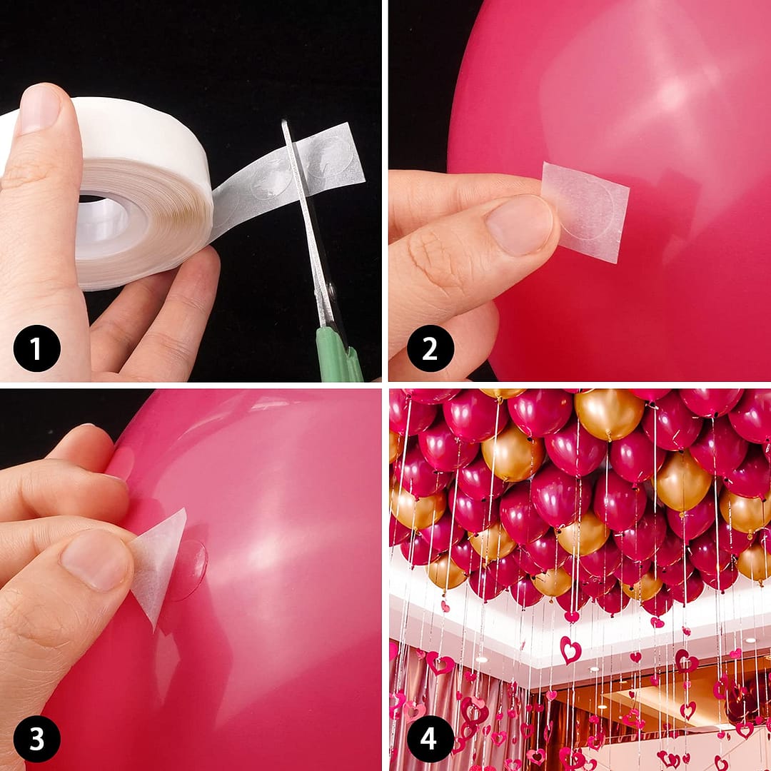 Balloon glue, Balloon dot 100pcs - Image 2