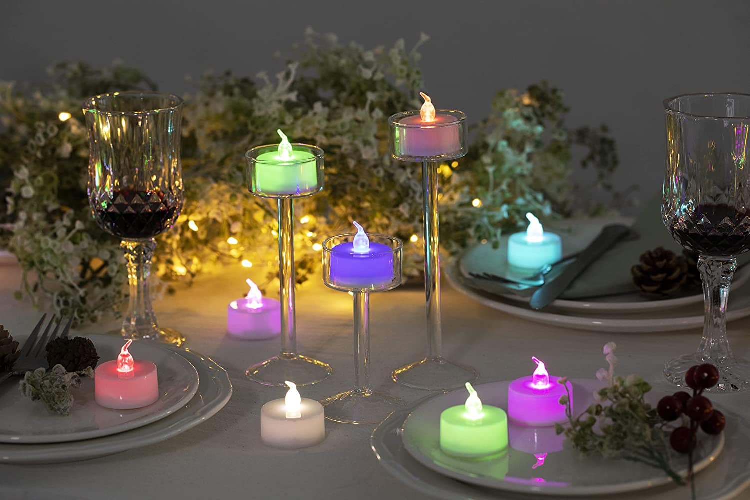 LED Tealight Candle multi colored - Image 2