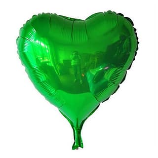 18" Fruit Green Foil Love Heart Balloon