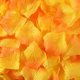 Yellow Orange Rose Petals