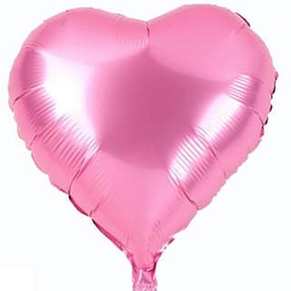 18" Pink Foil Love Heart Balloon