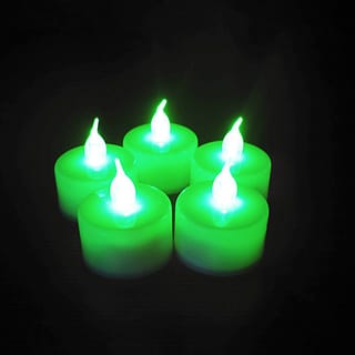 Green LED Tealight