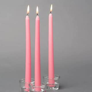 Pink Taper Candle