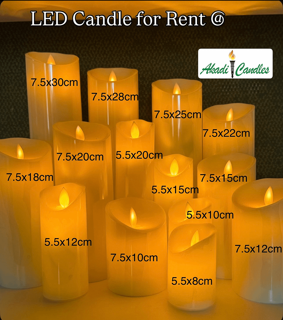 LED-Candle-for-rent-in-Ghana-buy-Akadi-Candle